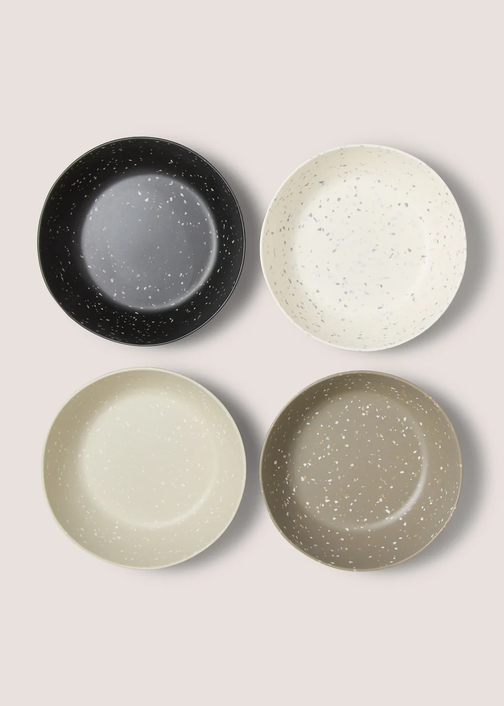 Outdoor 4 Pack Terrazzo Bowls Image 1