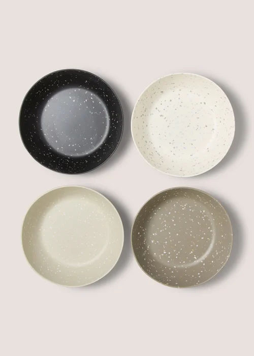 Outdoor 4 Pack Terrazzo Bowls Image 1
