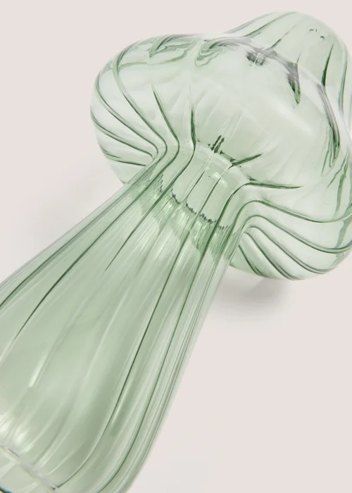 Green Glass Mushroom Ornament(17cm x 9cm x 9cm) Image 2