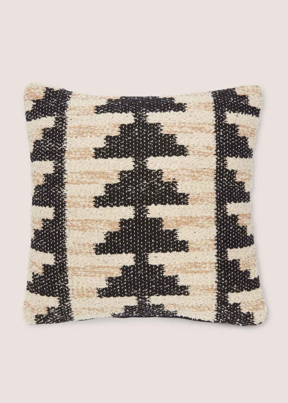 Neutral Woven Casa Geometric Cushion (43cm x 43cm) Image 1