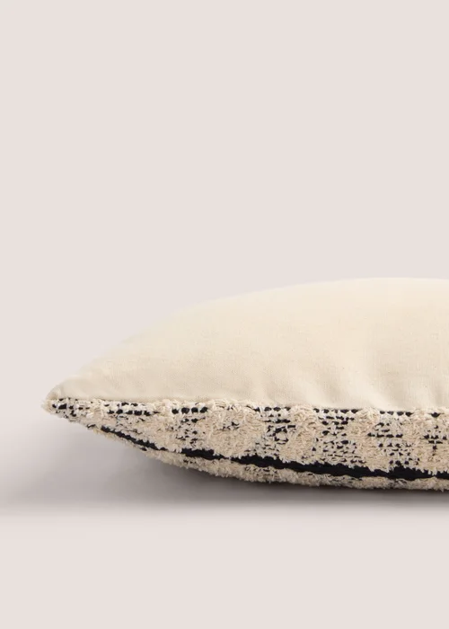 Neutral Woven Casa Geometric Cushion (30cm x 50cm) Image 2
