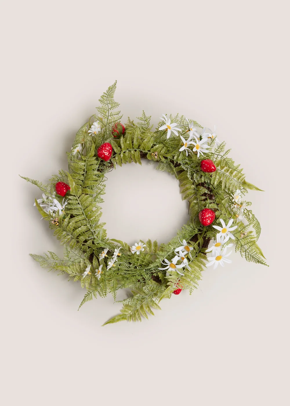 Green Strawberry Wreath (51cm x 51cm x 10cm) Image 1