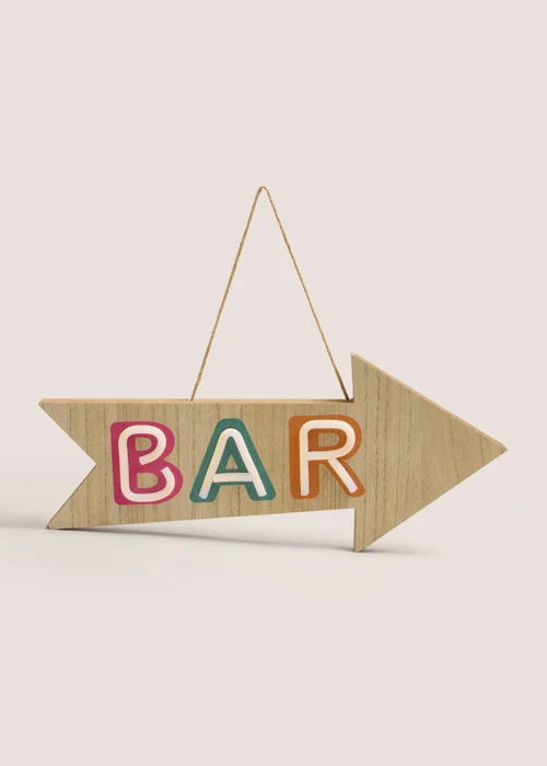 Outdoor Bar Sign (4cm x 43cm x 19cm) Image 1