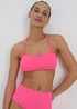 Pink Plain Bandeau Top - 6 Image 1