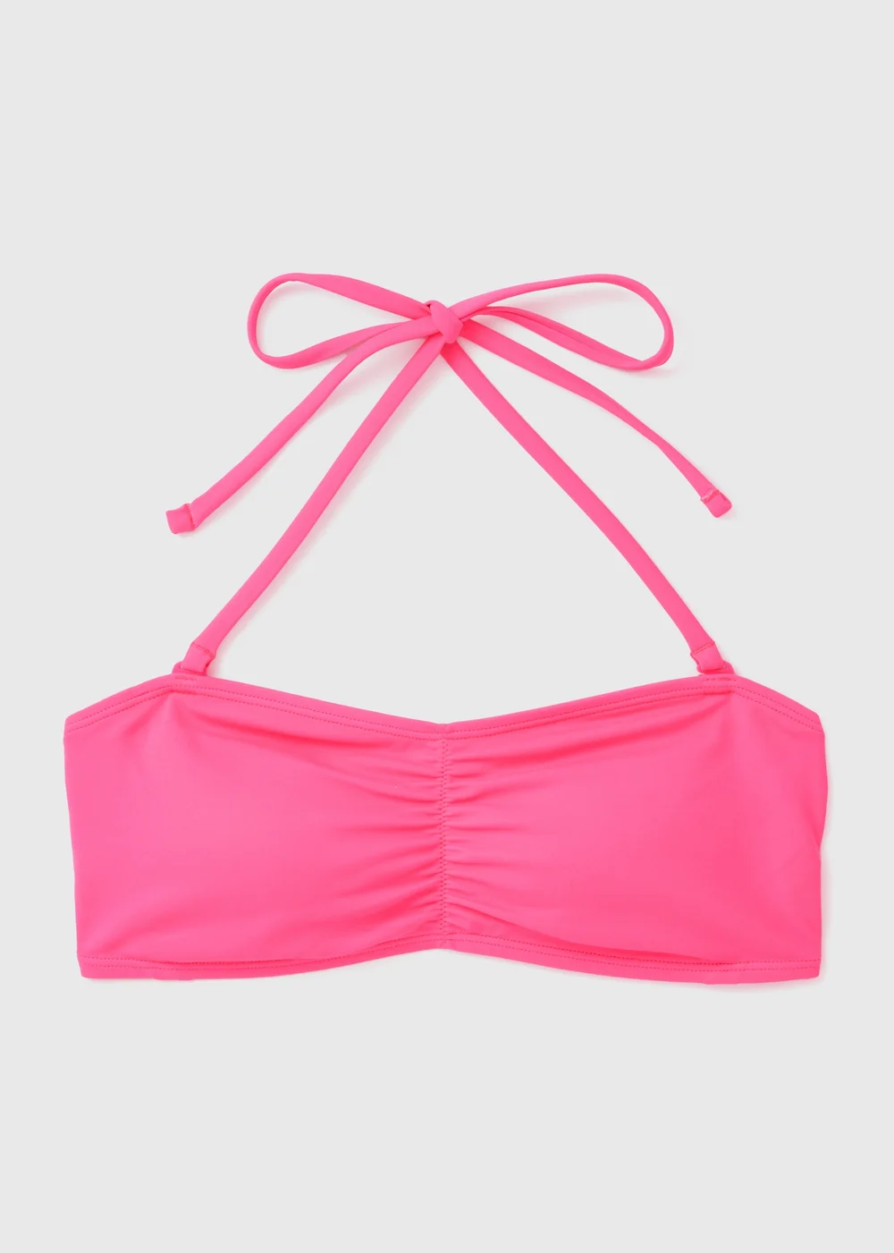 Pink Plain Bandeau Top - 6 Image 4