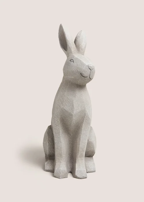 Outdoor Grey Rabbit Small Ornament (27.5x19.5x49.5cm) Image 1