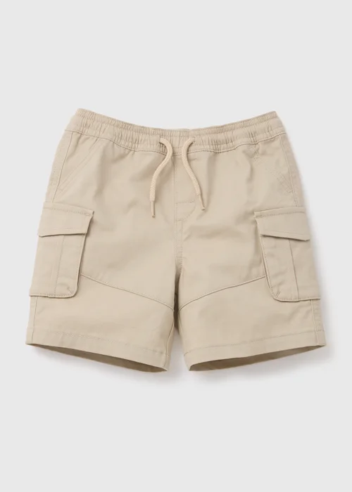 Boys Stone Twill Cargo Shorts - 1 half year to 2 Image 1