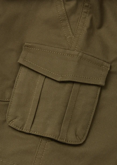 Boys Khaki Twill Cargo Shorts (1-7yrs) - 1 half year to 2 Image 2