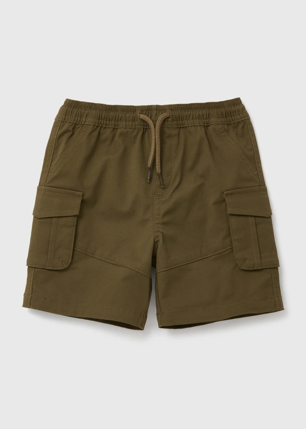 Boys Khaki Twill Cargo Shorts (1-7yrs) - 1 half year to 2 Image 1
