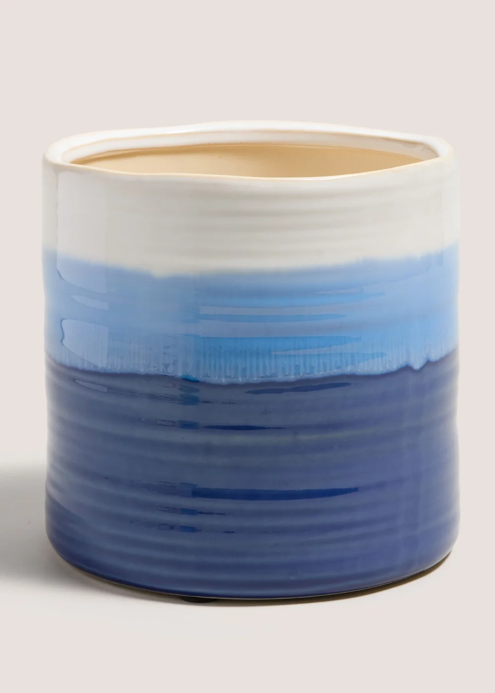 Blue Reactive Planter (16.5cm x 16.5cm x 16cm) Image 1