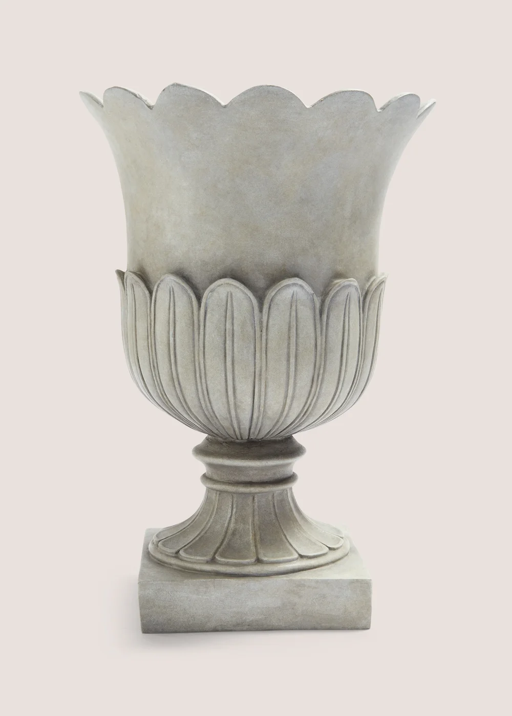 Grey Handmade Flower Planter (26cm x 26cm x 36cm) Image 1