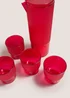 Outdoor Pink Jug and Cups Set Image 2