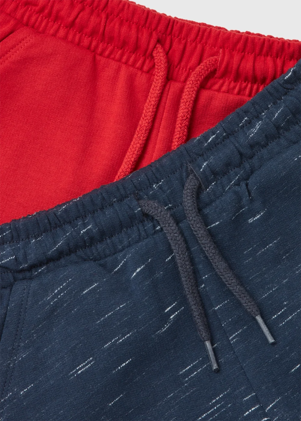 Boys 2 Pack Red & Navy Shorts - 1 half year to 2 Image 2