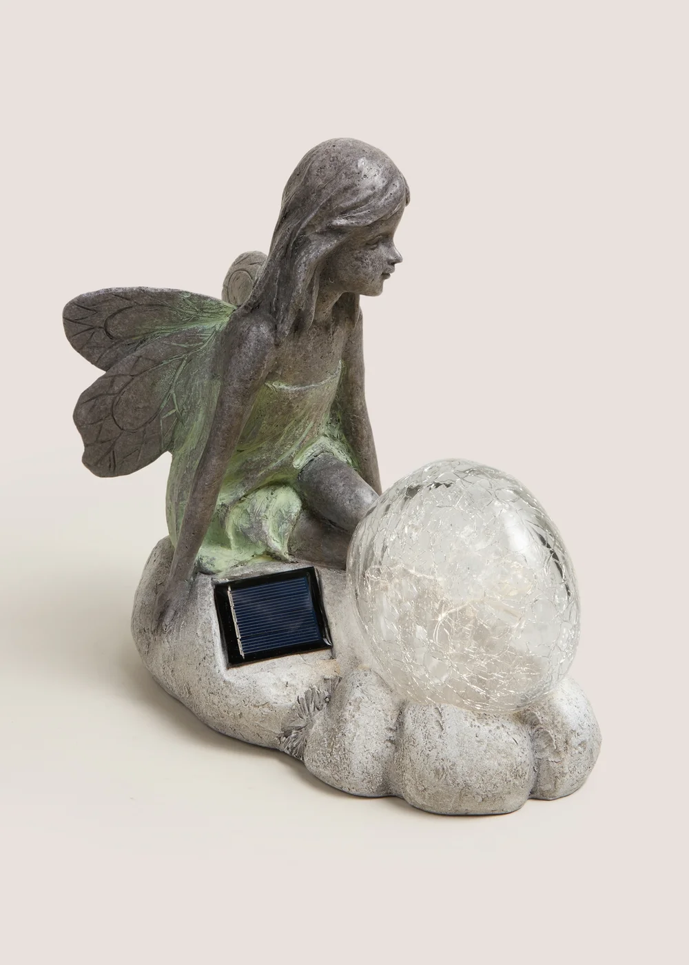 Outdoor Grey Fairy Solar Light (23.5cm x 13.5cm x 22.5cm) Image 2