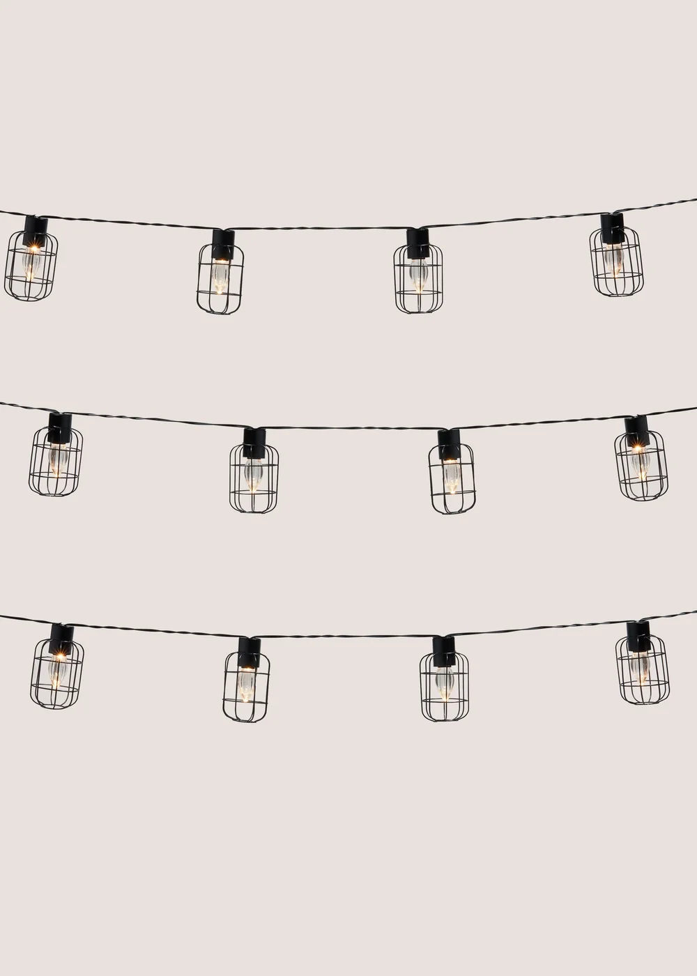 Outdoor Metal Cage String Lights Image 1