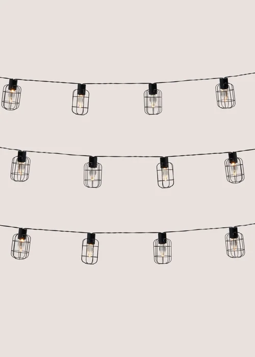 Outdoor Metal Cage String Lights Image 1
