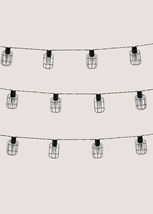 Outdoor Metal Cage String Lights Image 2