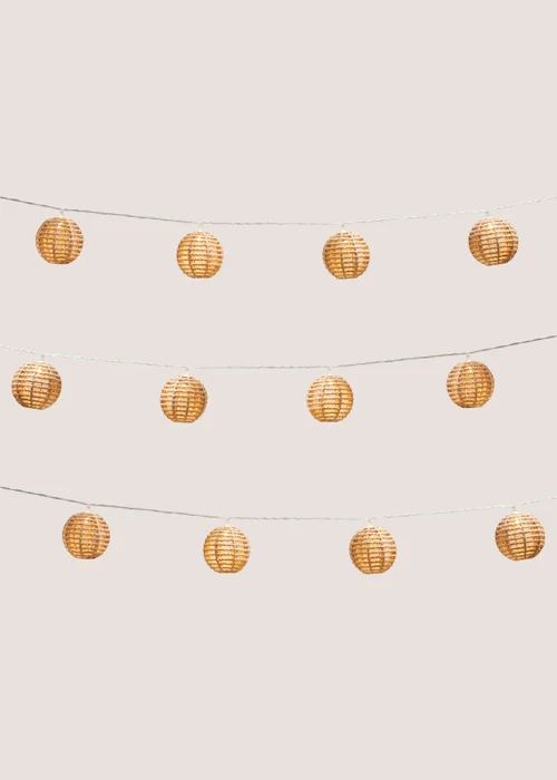Outdoor Woven String Lights ( D7 x H6.8cm ) Image 1
