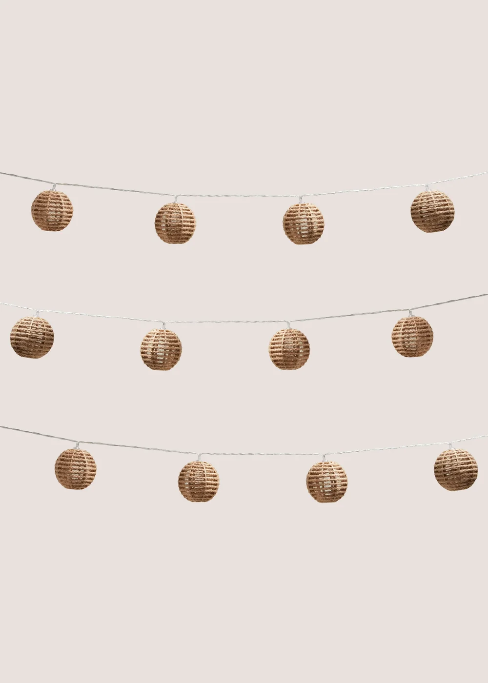 Outdoor Woven String Lights ( D7 x H6.8cm ) Image 2
