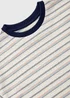 Boys Cream Stripe Textured T-Shirt (1-7yrs) - 1 to 1 half years Image 2