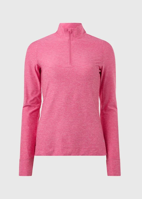 Souluxe Pink Basic Half Zip Top - S Image 5