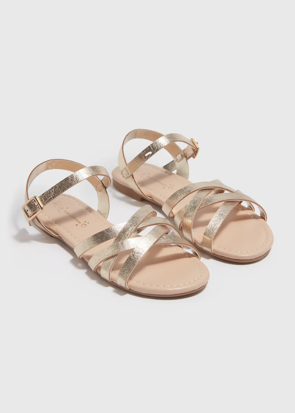 Girls Gold Sandals (Younger 10-Older 5) - Size 1 Image 1