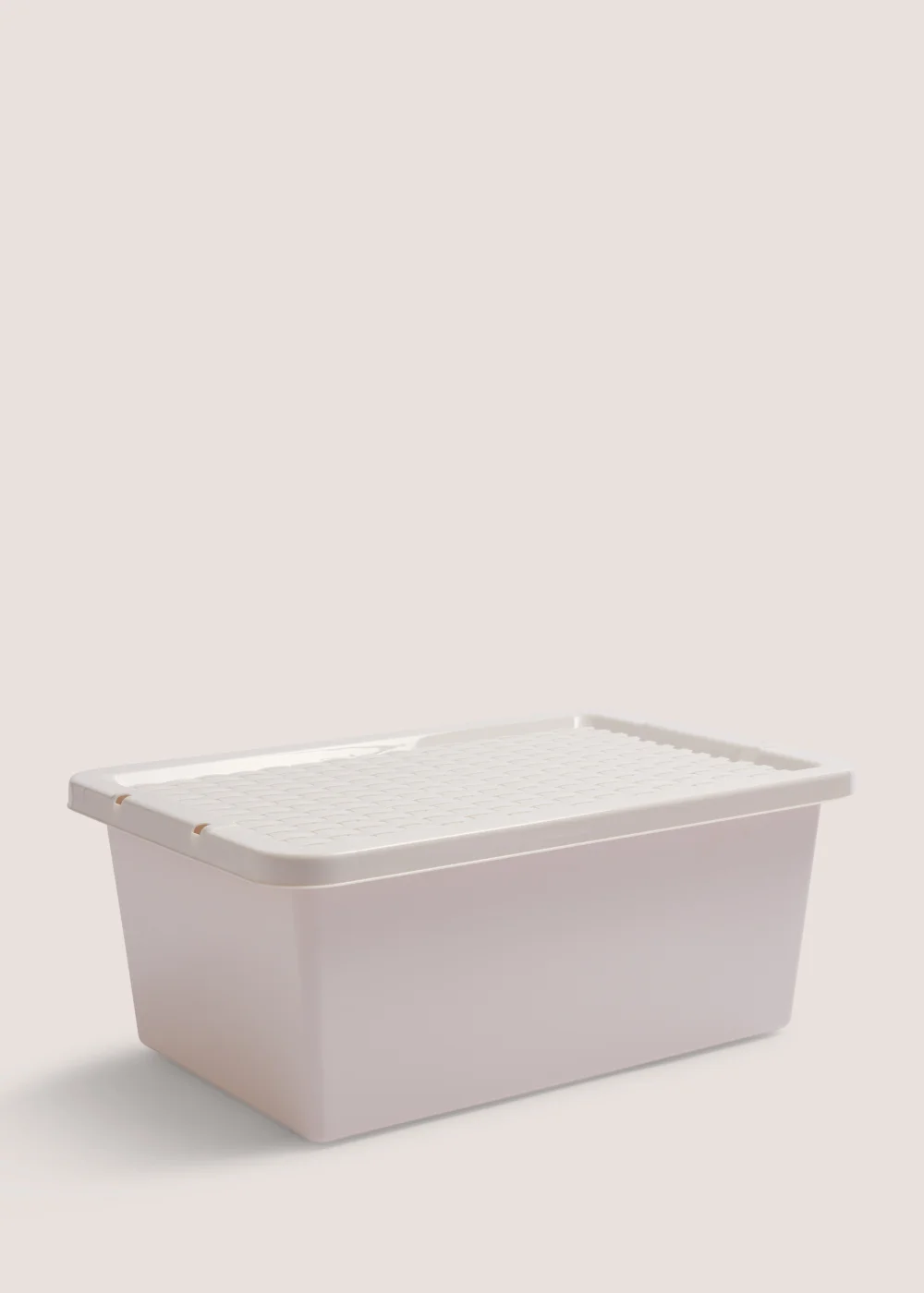 Grey Rattan Storage Box (38cm x 26cm x 16cm) Image 1