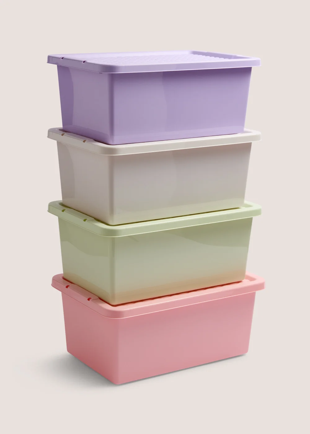 Pink Storage Rattan Lid (12L) Image 1