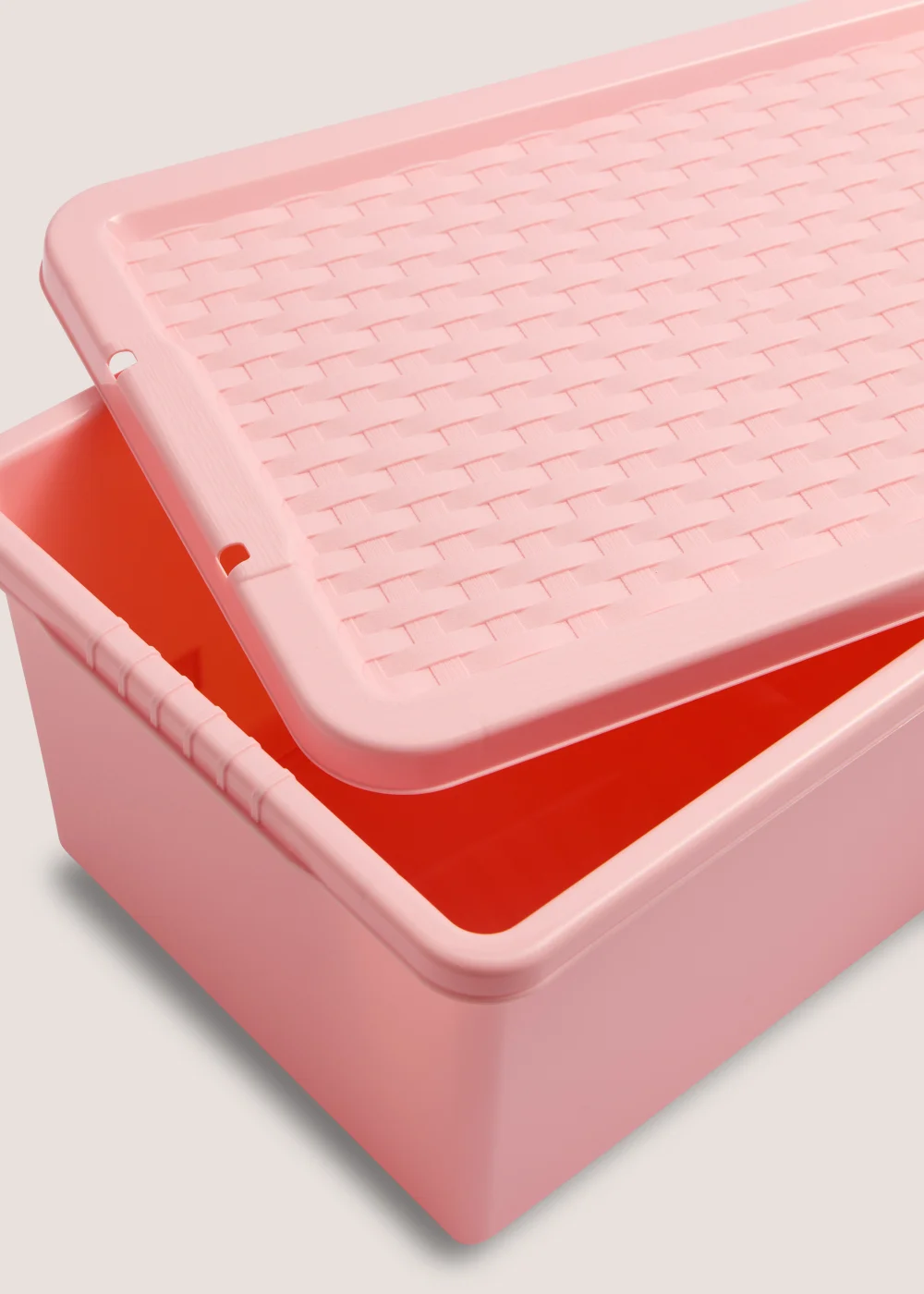 Pink Storage Rattan Lid (12L) Image 2