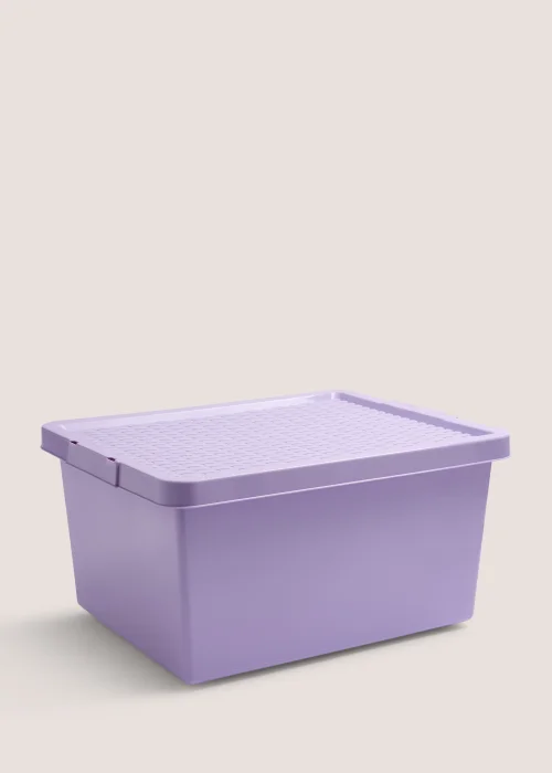 Purple Storage Rattan Lid (27L) Image 1