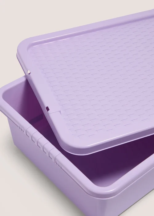 Purple Storage Rattan Lid (32L) Image 2