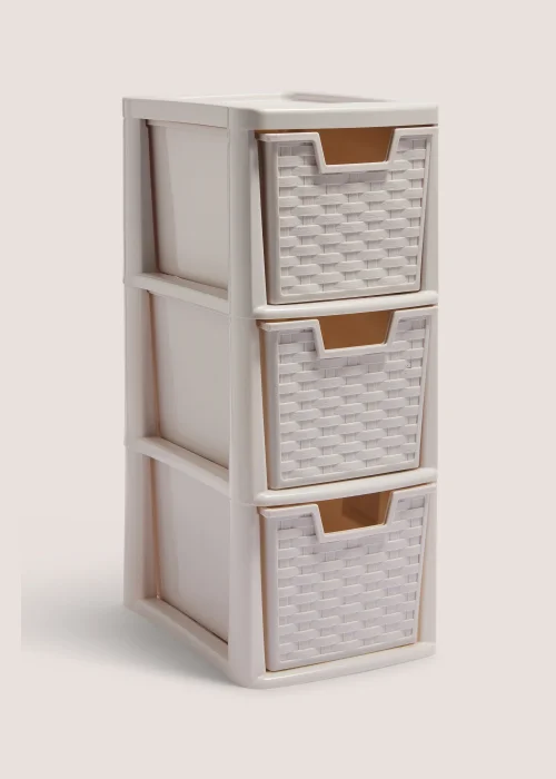 Grey Small Drawers (26cmx19cmx48cm) Image 1