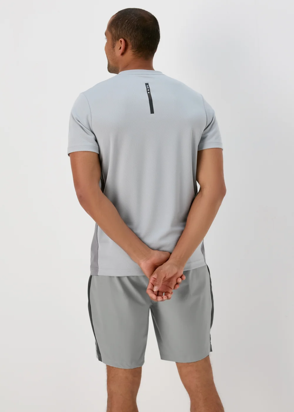 Souluxe Woven Pique Shorts Grey - XS Image 2