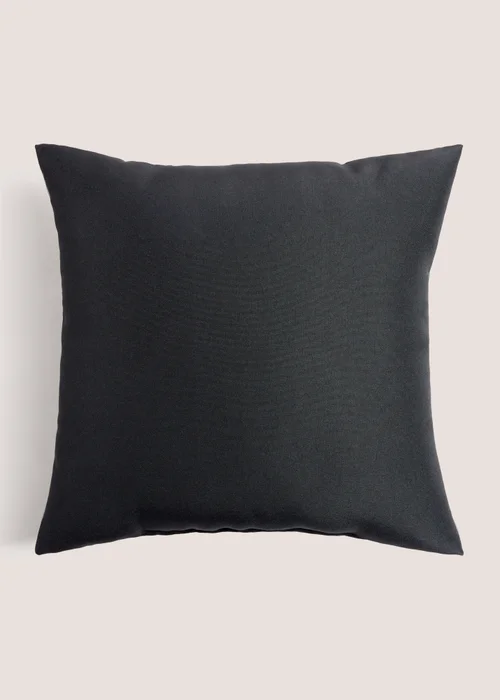 Black Casa Reversible Outdoor Cushion (40cm x 40cm) Image 1