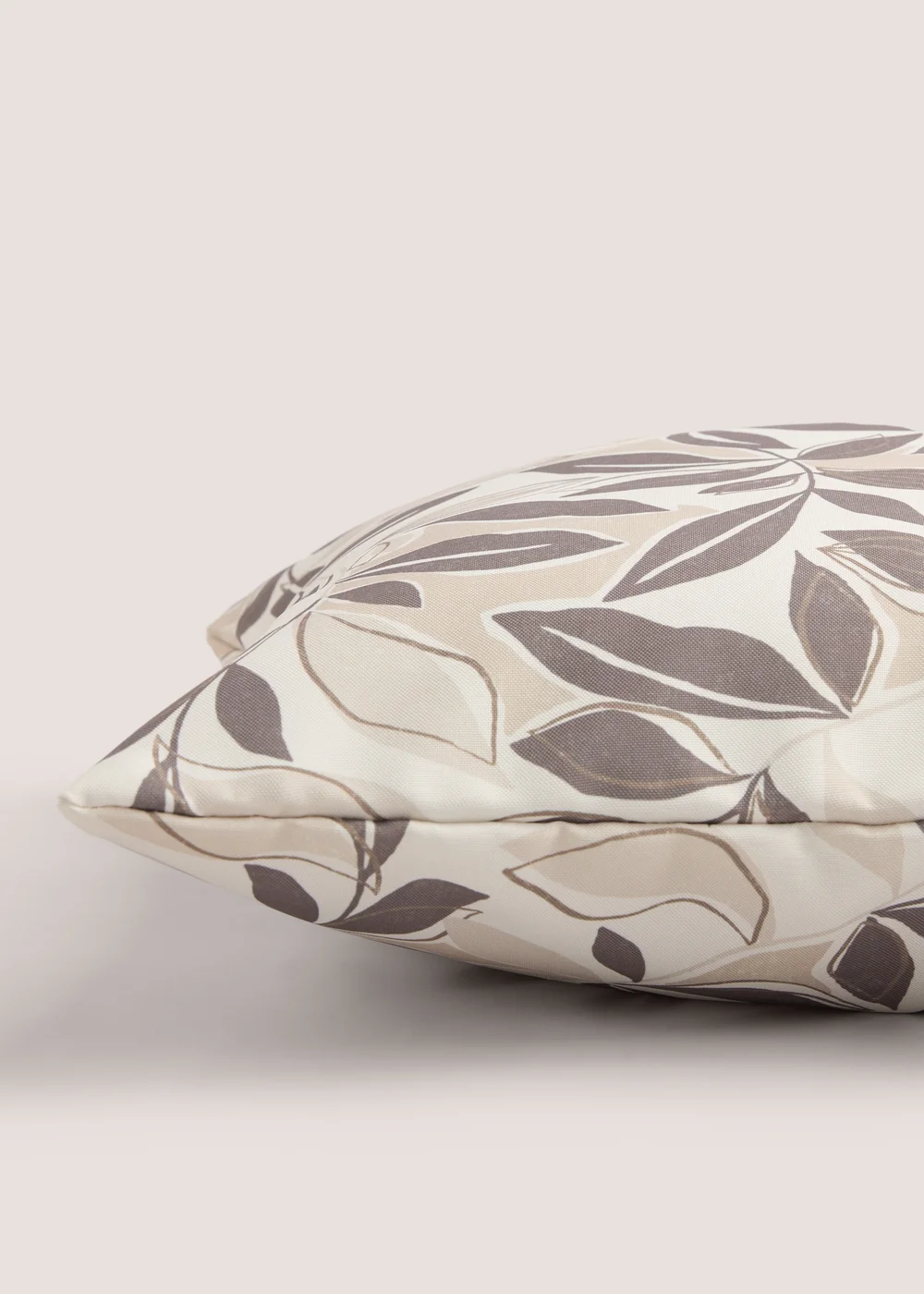 Cream Leaf Print Cushion (43cm x 43cm) Image 2