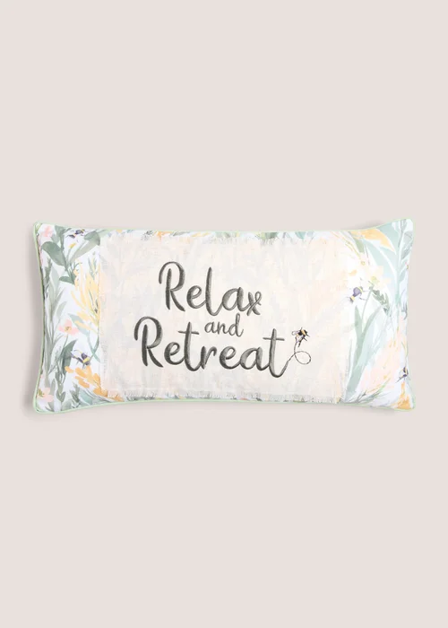 Green Relax And Retreat Cushion (30cm x 60cm) Image 1