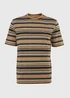 Orange & Black Stripe T-Shirt - Small Image 5