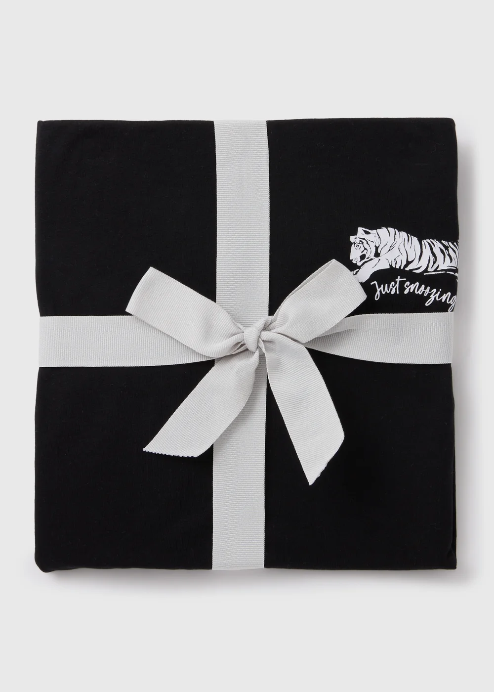 Black Tiger Print Pyjama Shorts Set - Extra small Image 4