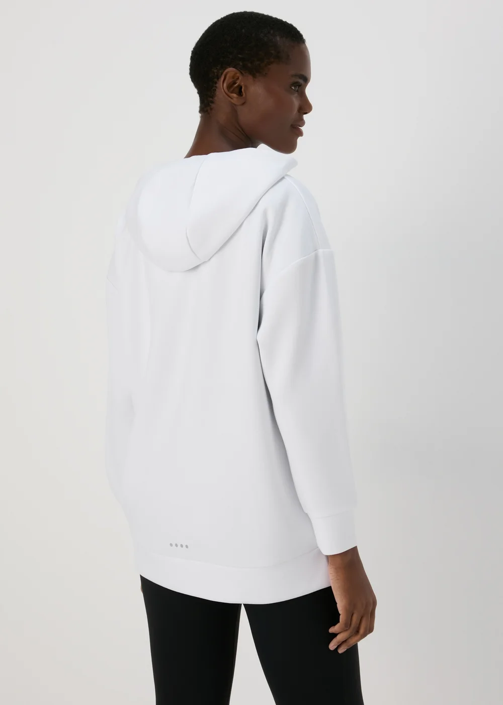 Souluxe White Zip Hoodie - S Image 2