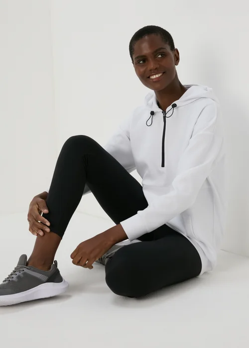 Souluxe White Zip Hoodie - S Image 4