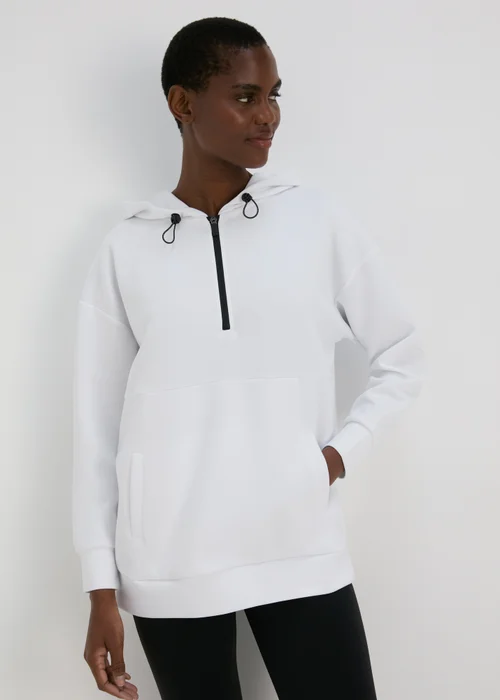 Souluxe White Zip Hoodie - S Image 1