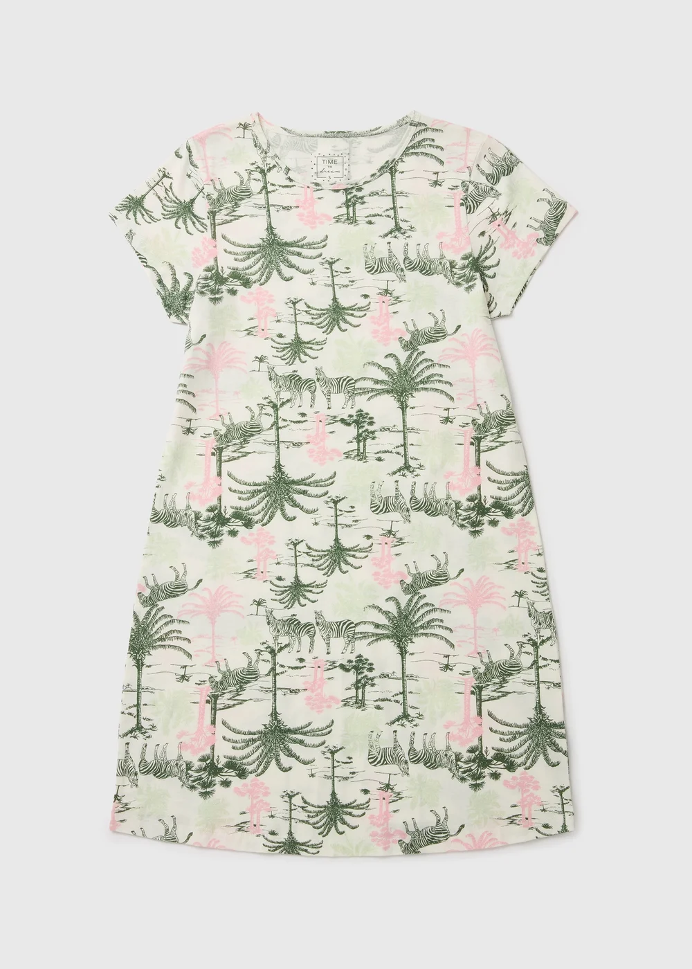 Cream Animal Print Nightie - Extra small Image 1