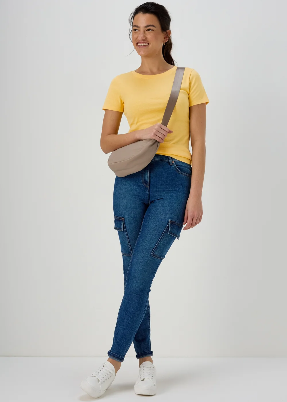 Yellow Short Sleeve Fitted T-Shirt - 8 Image 4