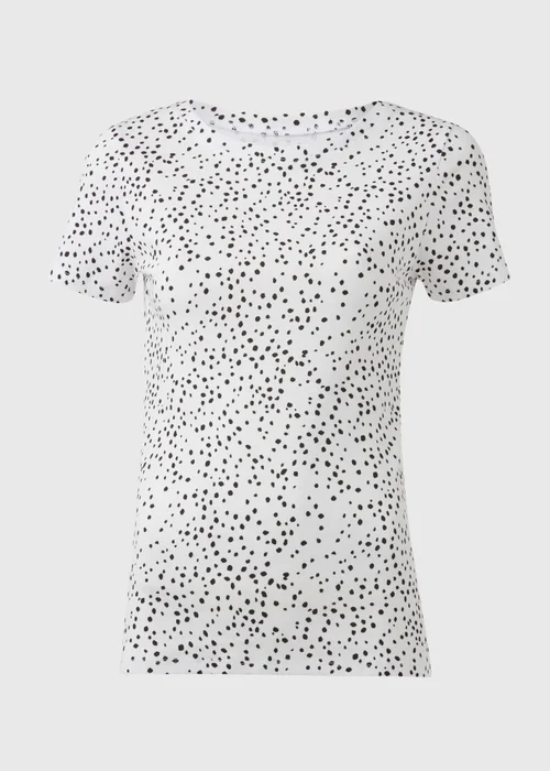 White/Black Polka Dot T-Shirt - 8 Image 5