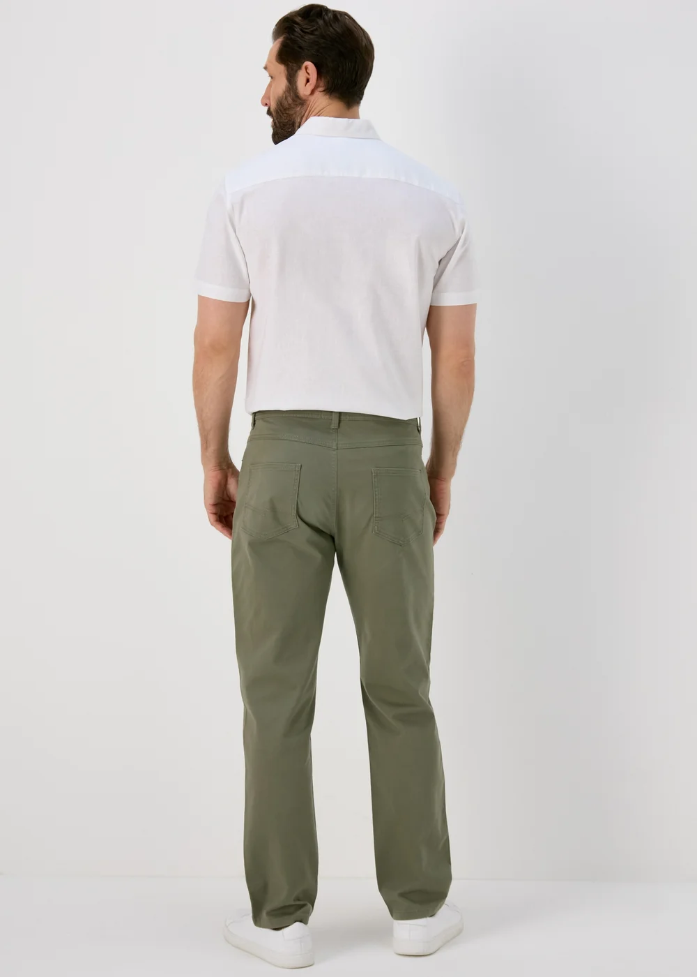 Lincoln Khaki 5 Pocket Trousers - 32 Waist Regular Image 2