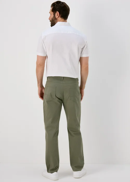 Lincoln Khaki 5 Pocket Trousers - 32 Waist Regular Image 2