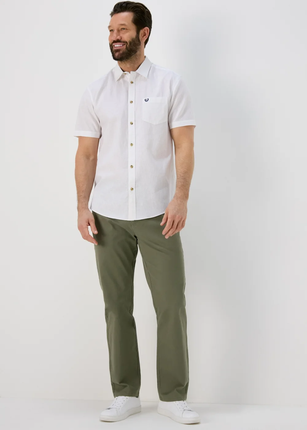 Lincoln Khaki 5 Pocket Trousers - 32 Waist Regular Image 4