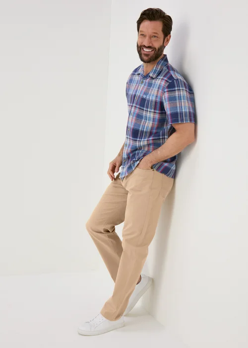 Lincoln Light Stone 5 Pocket Trousers - 32 Waist Regular Image 1