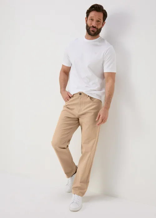 Lincoln Light Stone 5 Pocket Trousers - 32 Waist Regular Image 4
