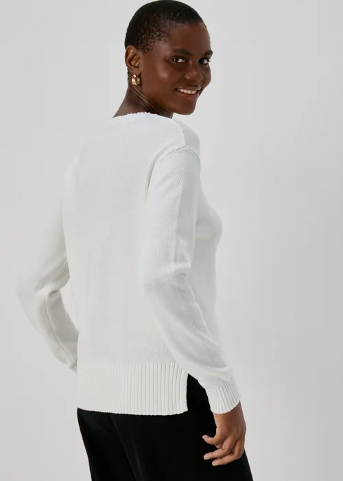 Ivory Solid Jumper - XS Image 2